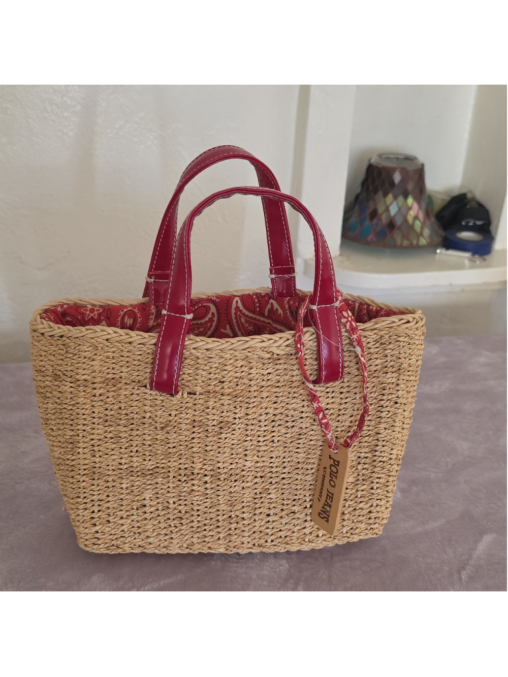 Ralph Lauren Women Polo Jeans Basket Bag Limited Edition VHTF Designer Collectio